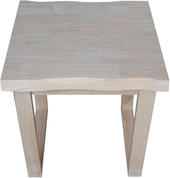 International Concepts Live Edge Solid Wood End Table