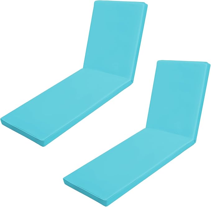 Outdoor Chaise Lounge Cushions for Patio, Waterproof Replacement Seat Cushions