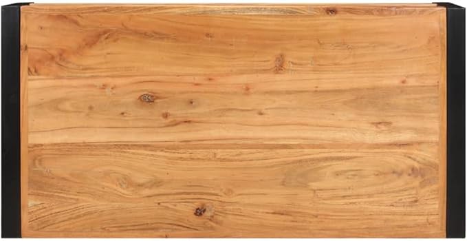 Coffee Table 47.2"x23.6"x15.7" Solid Acacia Wood, Side Table, Center Table