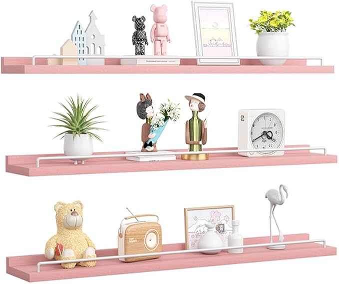 RYOFOBETTO 32 inches Long Floating Shelves, Bathroom Decor Shelves Over Toilet