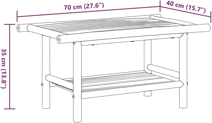 Modern Bamboo Coffee Table
