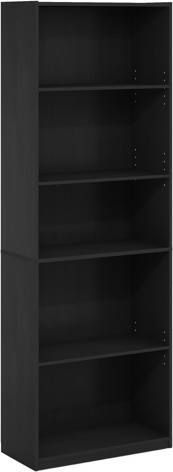 Furinno GEHRY Book Shelf, 5-Tier Bookshelf,