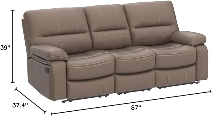 Betsy Furniture Microfiber Reclining Sofa Couch Set Living Room Set 8007