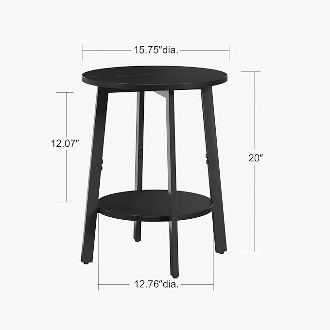 sthmec Side Table, Small Round End Table