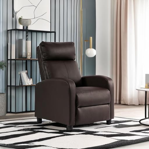 FDW Recliner Chair Reclining Sofa Leather Chair Home Theater Seating Lounge