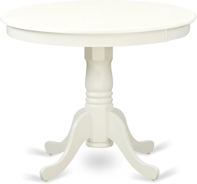 East West Furniture ANVA3-LWH-W 3 Piece Dining Room Furniture Set Contains a
