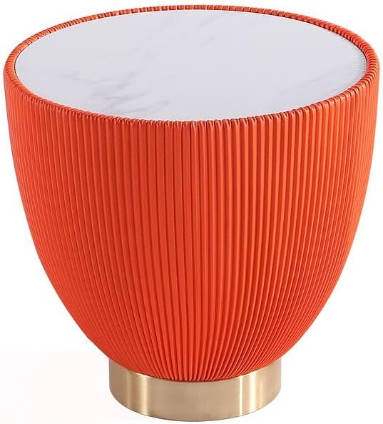 Manhattan Comfort Anderson Modern 18.43" Round End Table 2.0
