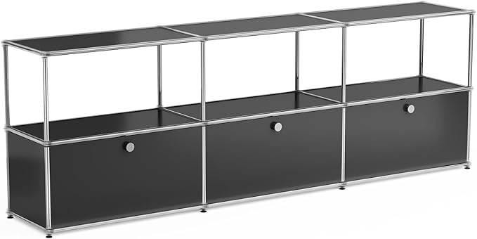 Modern Storage Cabinet Versatile Free-Standing Organizer