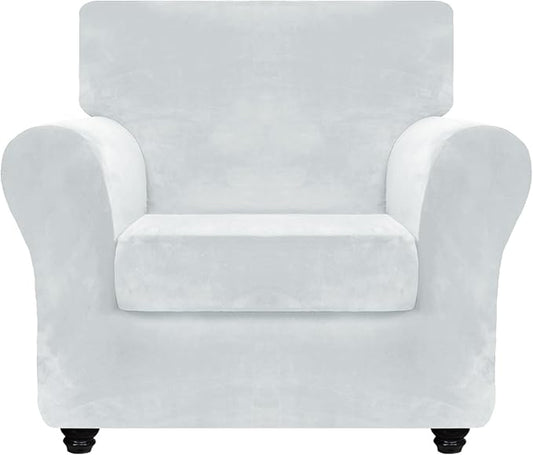 ZNSAYOTX Luxury Velvet Chair Slipcovers