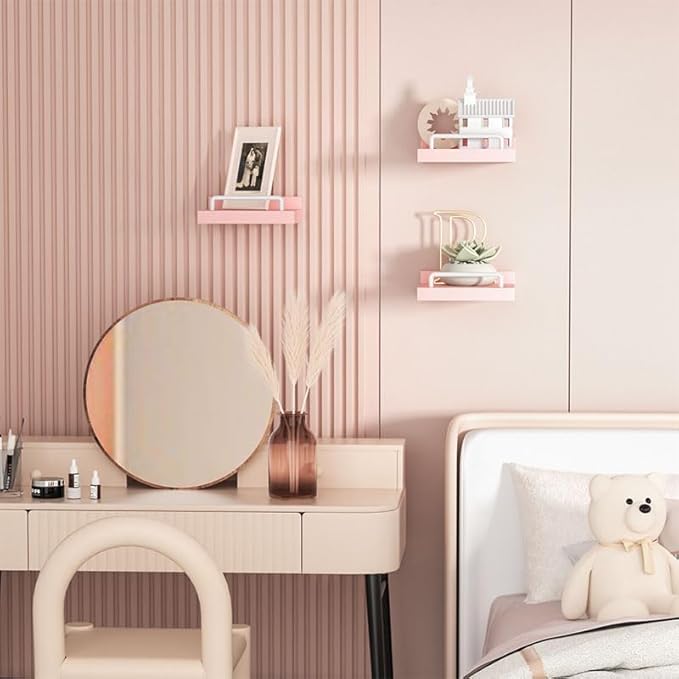 RYOFOBETTO Small Floating Shelf, 6X6 Inches Farmhouse Wall Shelves