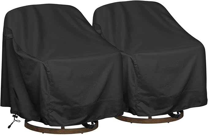 Outdoor Swivel Lounge Chair Cover, Fits to Lawn Patio Chairs, 420D