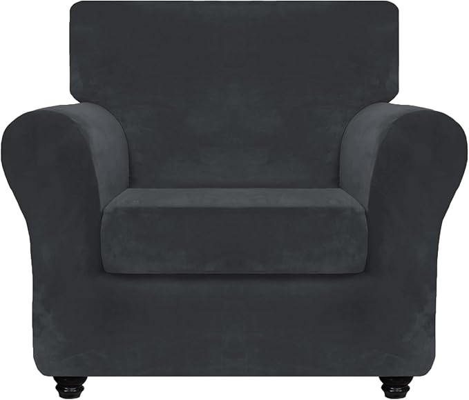 ZNSAYOTX Luxury Velvet Chair Slipcovers