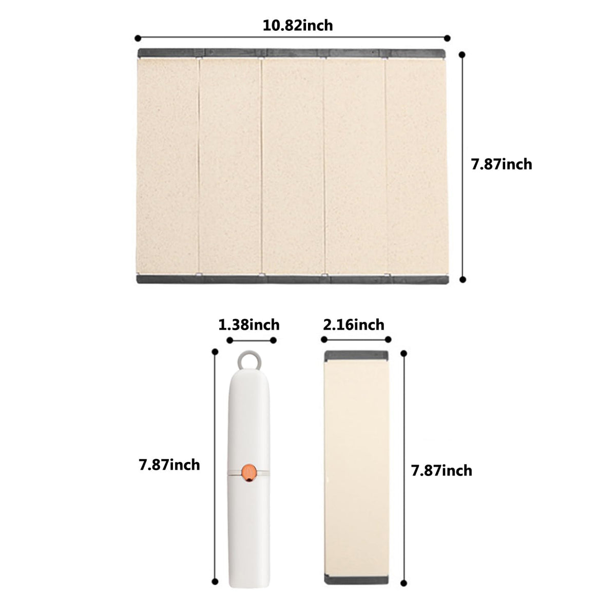 TOOPONE Small Cutting Board Set, 11 x 8 inches, Foldable Plastic Kitchen Boards for Food Prep
