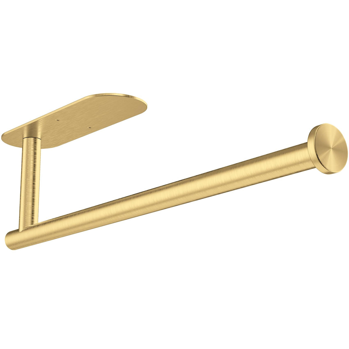 Gewtur Gold Paper Towel Holder Under Cabinet, Adhesive Paper Towel Roll Holder Stick on Wall, Stainless Steel Towel Paper Holder for Bathroom Kitchen