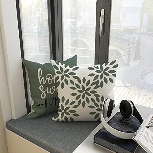 YCOLL Pillow Covers 18x18 Set of 4, Modern Sofa Throw Pillow Cover, Decorative