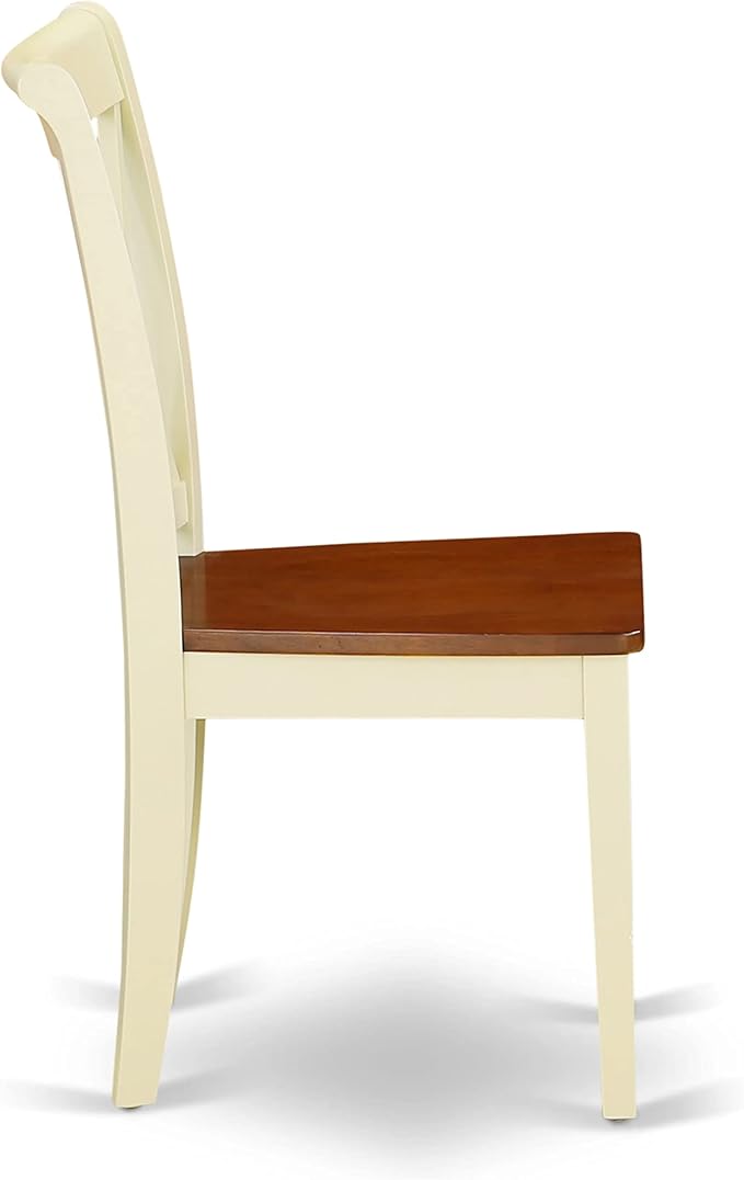 East West Furniture CLC-BMK-W Clarksville Dining Room Chairs