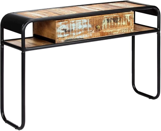 Console Table 46.5"x11.8"x29.5" Solid Reclaimed Wood End Table End Tables