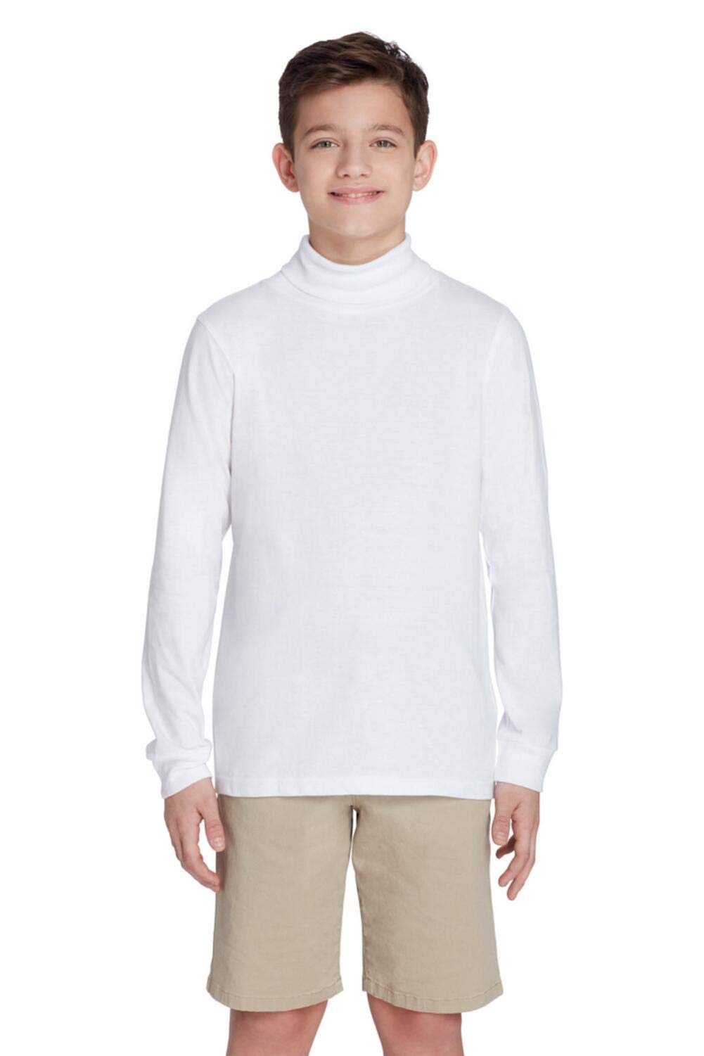 French Toast boys Turtleneck T Shirt, White, 4 US
