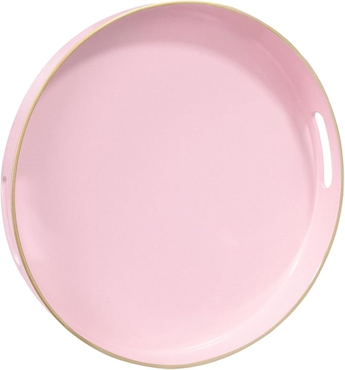MAONAME 13" Round Tray, Modern Decorative Trays