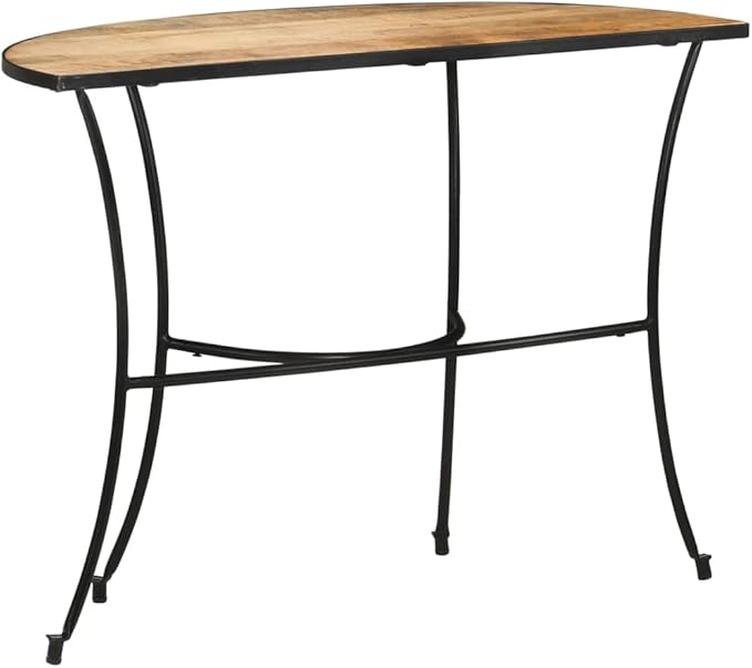 Solid Wood Side Table, Natural Finish Mango Accent Table, Nightstand