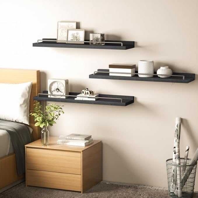 RYOFOBETTO 22 inches Long Floating Shelves, Bathroom Decor Shelves Over Toilet
