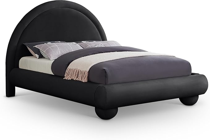 Meridian Furniture MadridBlack-K Madrid Collection Art Deco King Bed