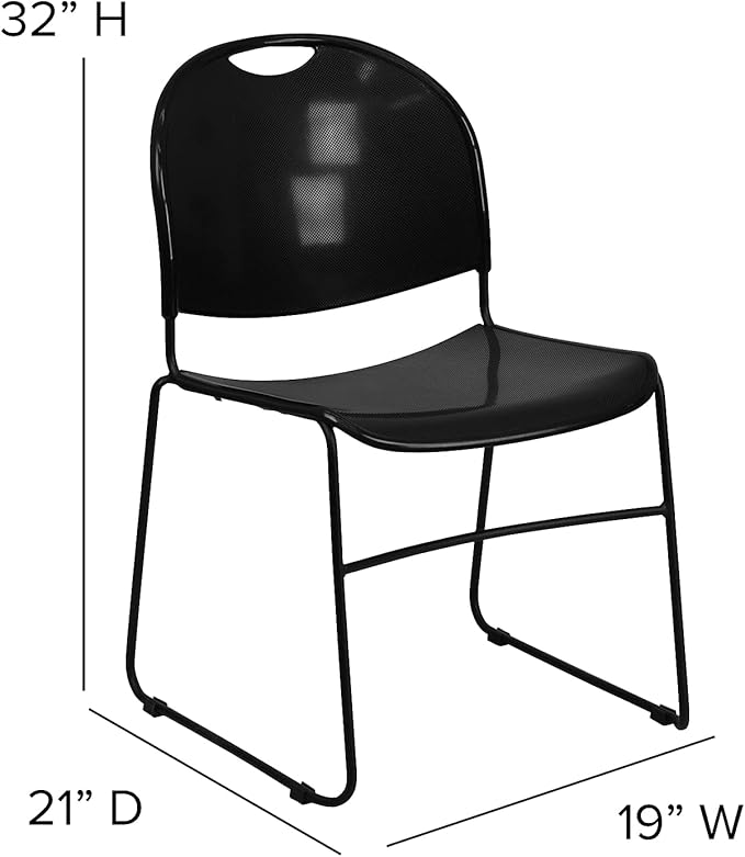 Flash Furniture Hercules Series Ultra-Compact Plastic Stacking Event/Waiting