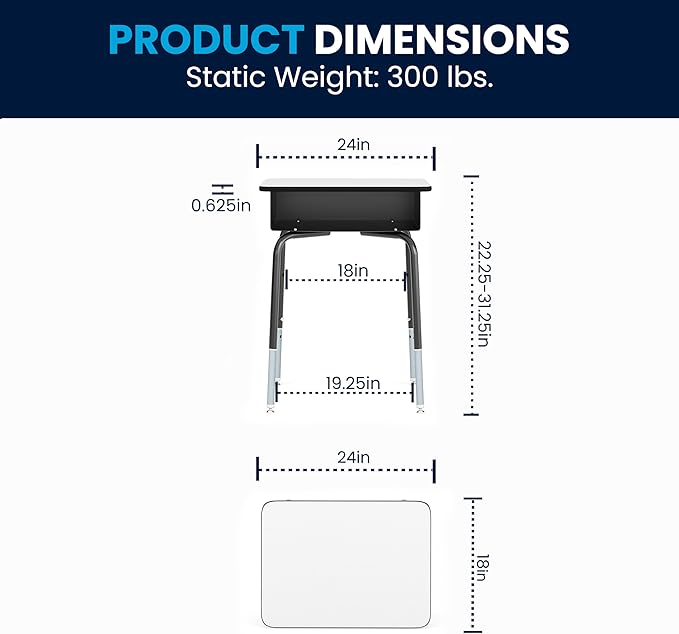 Flash Furniture Billie Open Front Student Desk