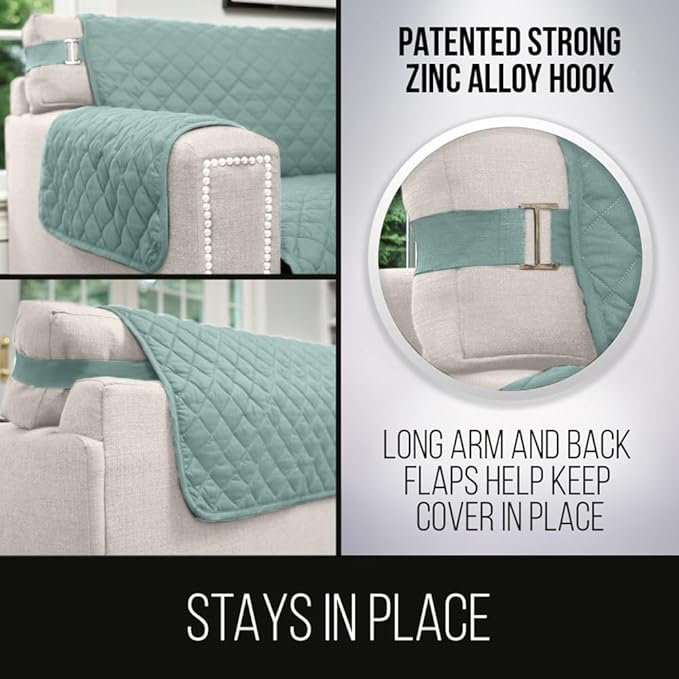 Sofa Shield® Couch Slip Covers for Dogs, Reversible Furniture Protector