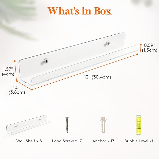 Lifewit Narrow Floating Shelves