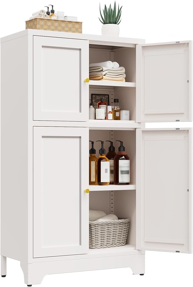 Bevivog Metal Locker Storage Cabinet, Home Accent Cabinets