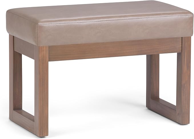 SIMPLIHOME Milltown Small Ottoman Bench