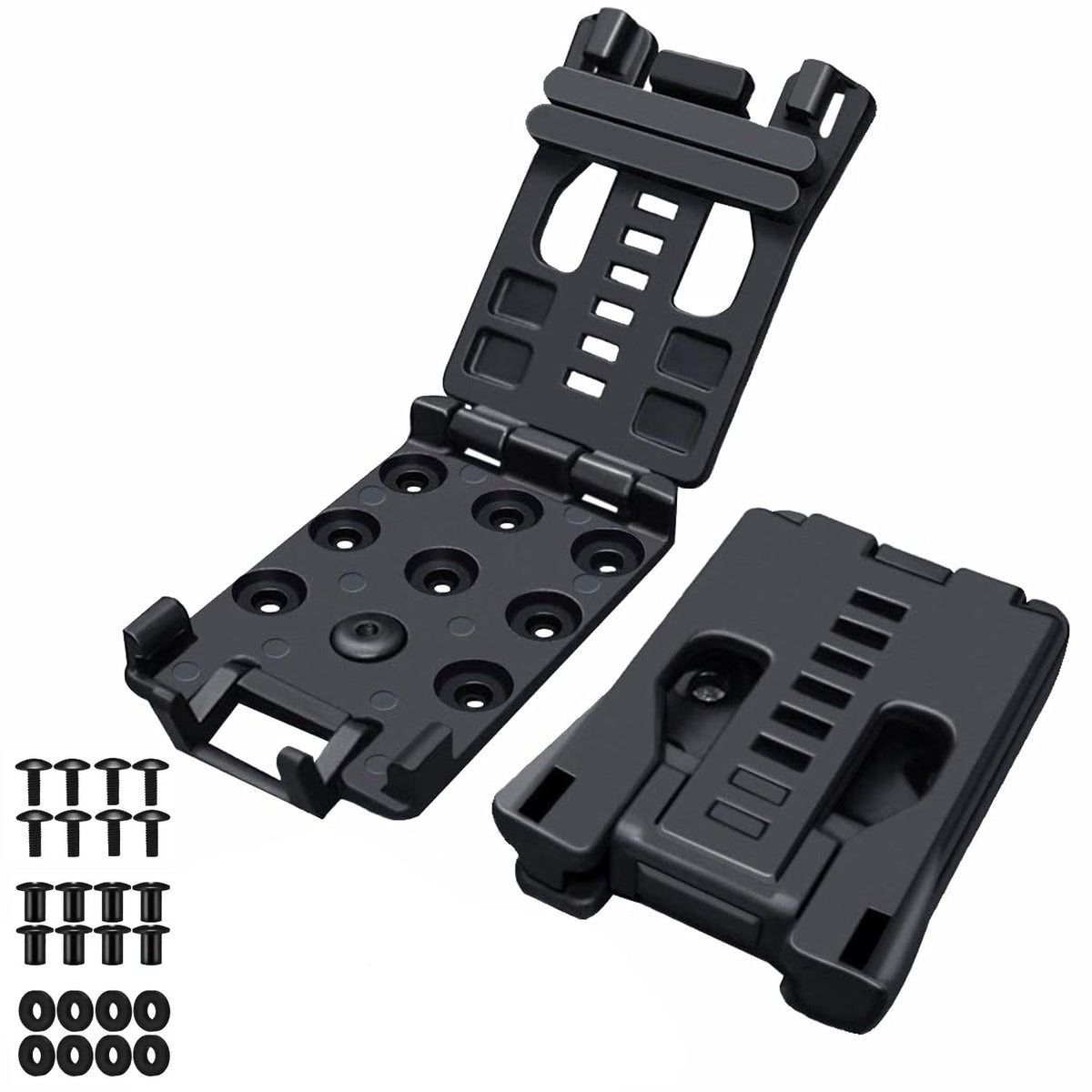 Knife Belt Clips Attachment with Mounting Hardware, Universal Utility for Tactical Sheath, Holsters, Mag Pouches, Magazine Carrier - 2 Packs EDC Carry Belt Clip(New Type#3)