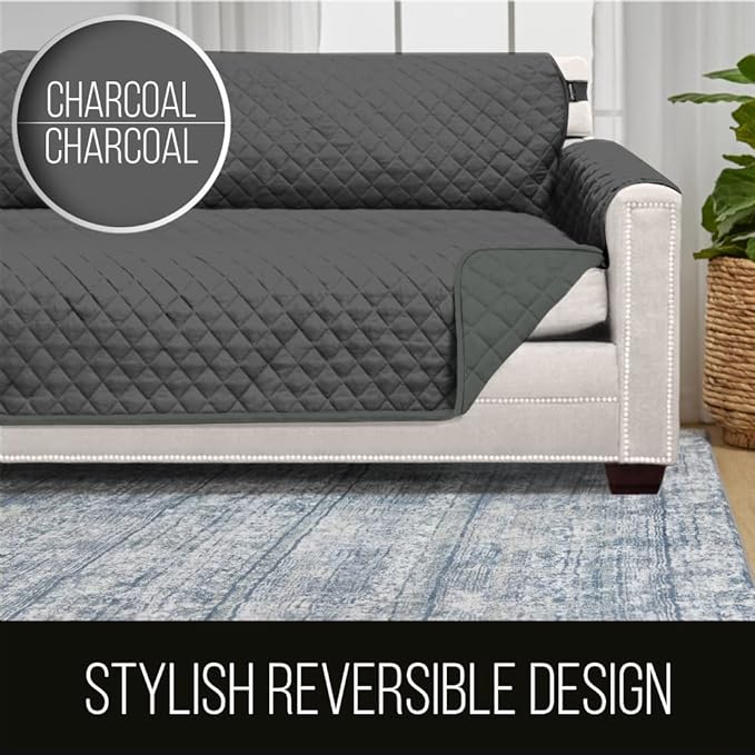 Sofa Shield® Couch Slip Covers for Dogs, Reversible Furniture Protector