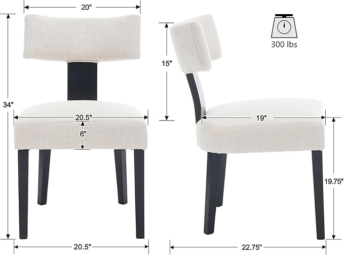 VESCASA Upholstered Dining Chairs