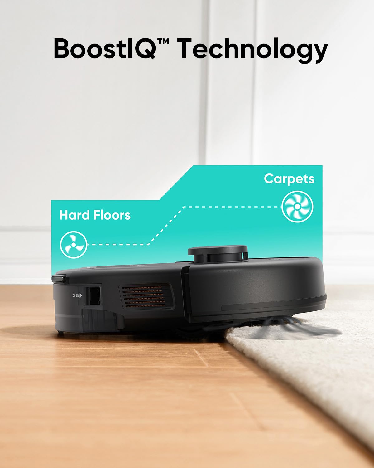 eufy Renewed L60 Robot Vacuum with Self Empty Station, Hair Detangling Technology, Up to 60 Days Hands Free Cleaning, 5,000 Pa Suction, Remove Hair, Dust