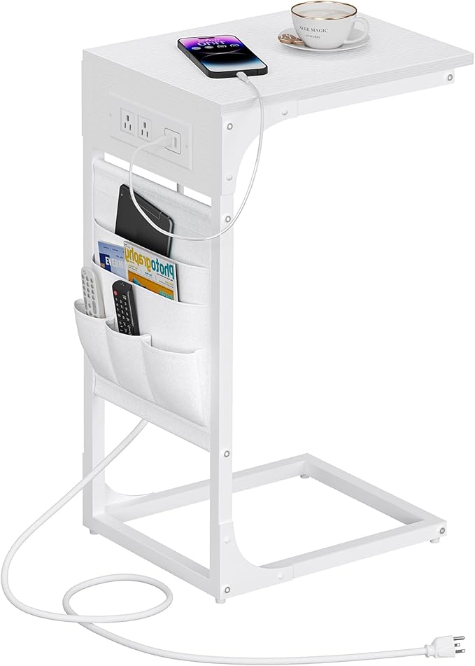 TUTOTAK C Shaped End Table