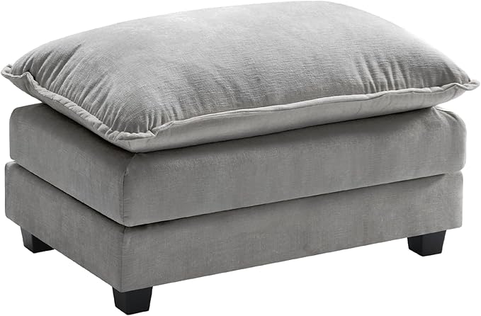 Ihanherry Ottoman for Modular Sectional Cloud Couch, Chenille Deep Seat Sofa