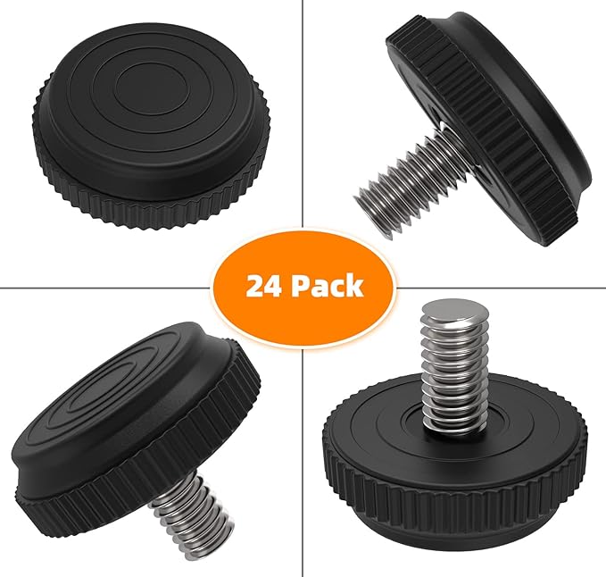 ONEHOME 8 Pack 5/16-18 Stainless Steel Adjustable Threaded Furniture Leg