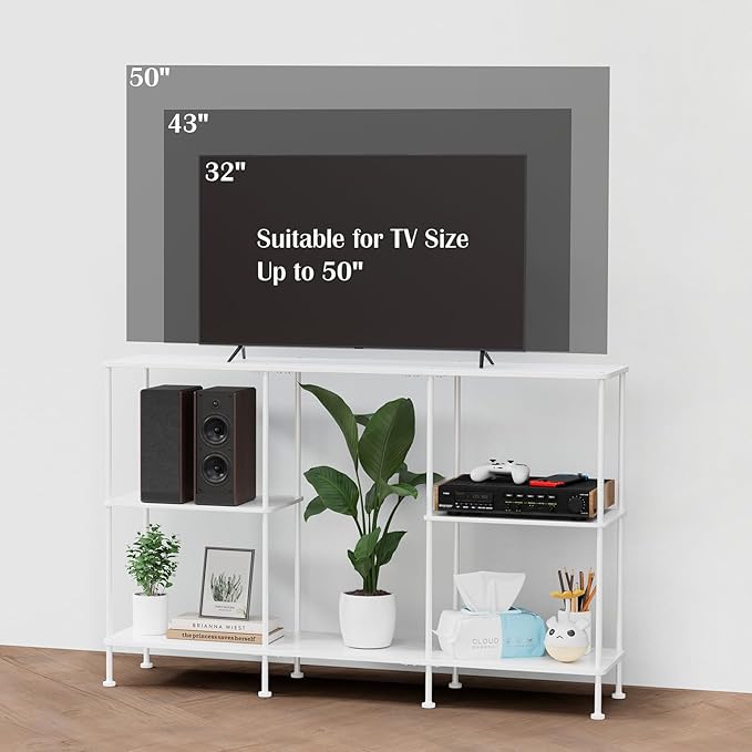 ETELI TV Stand for 50 Inch TV Tall Entertainment Center