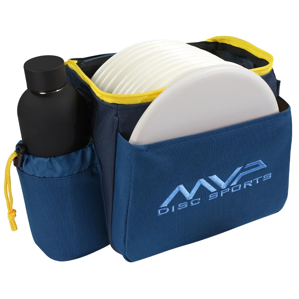 MVP Disc Sports Cell Disc Golf Starter Bag (Light Cobalt/Midnight Blue)