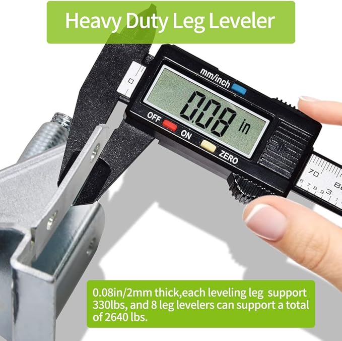 DkOvn Leg Leveler, 16 Pack Heavy Duty Leveling Feet, Adjustable Furniture