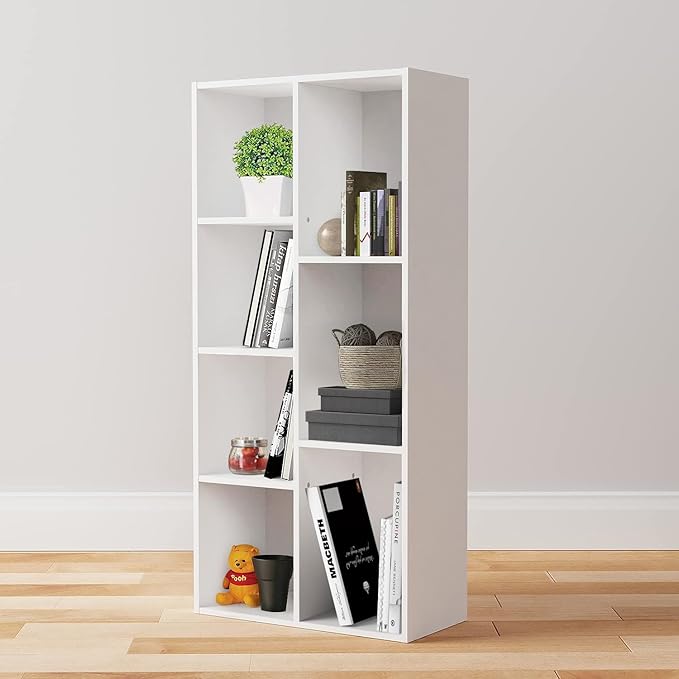 Amazon Basics 7 Cube Organizer Bookcase, Storage Shelf