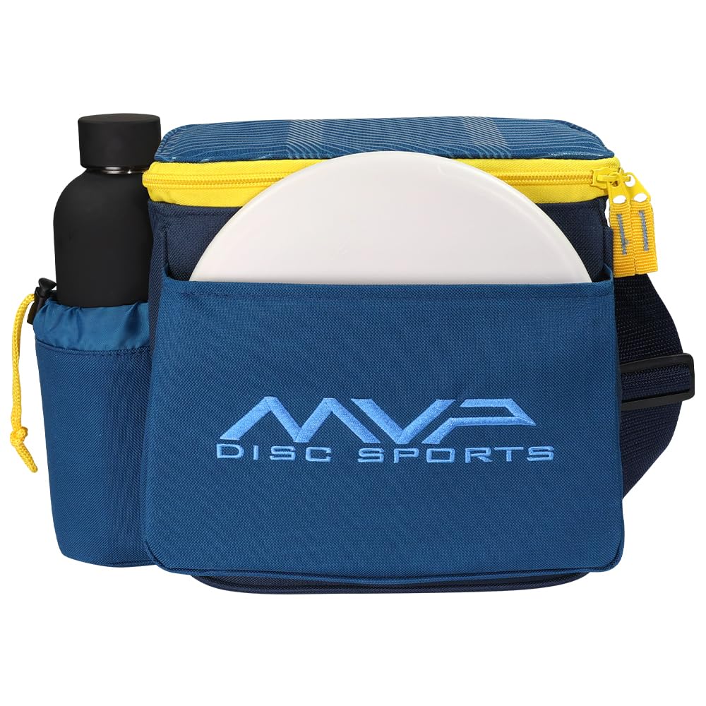 MVP Disc Sports Cell Disc Golf Starter Bag (Light Cobalt/Midnight Blue)