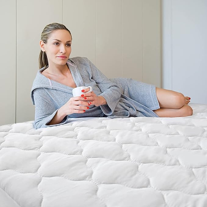 Cot Mattress Pad Waterproof 2 Pack, Quilted Cot Size Mattress Pads Cover 30" X