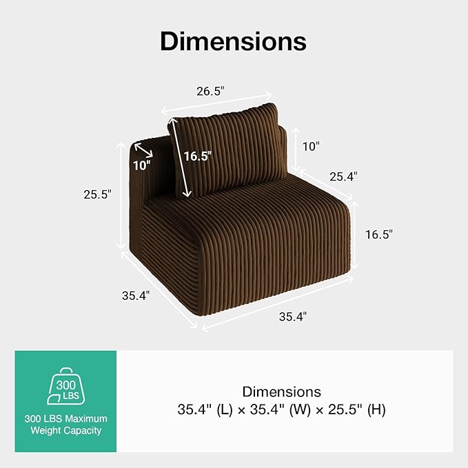 Novilla Modular Sectional Sofa, Modern Cloud Sectional Couch