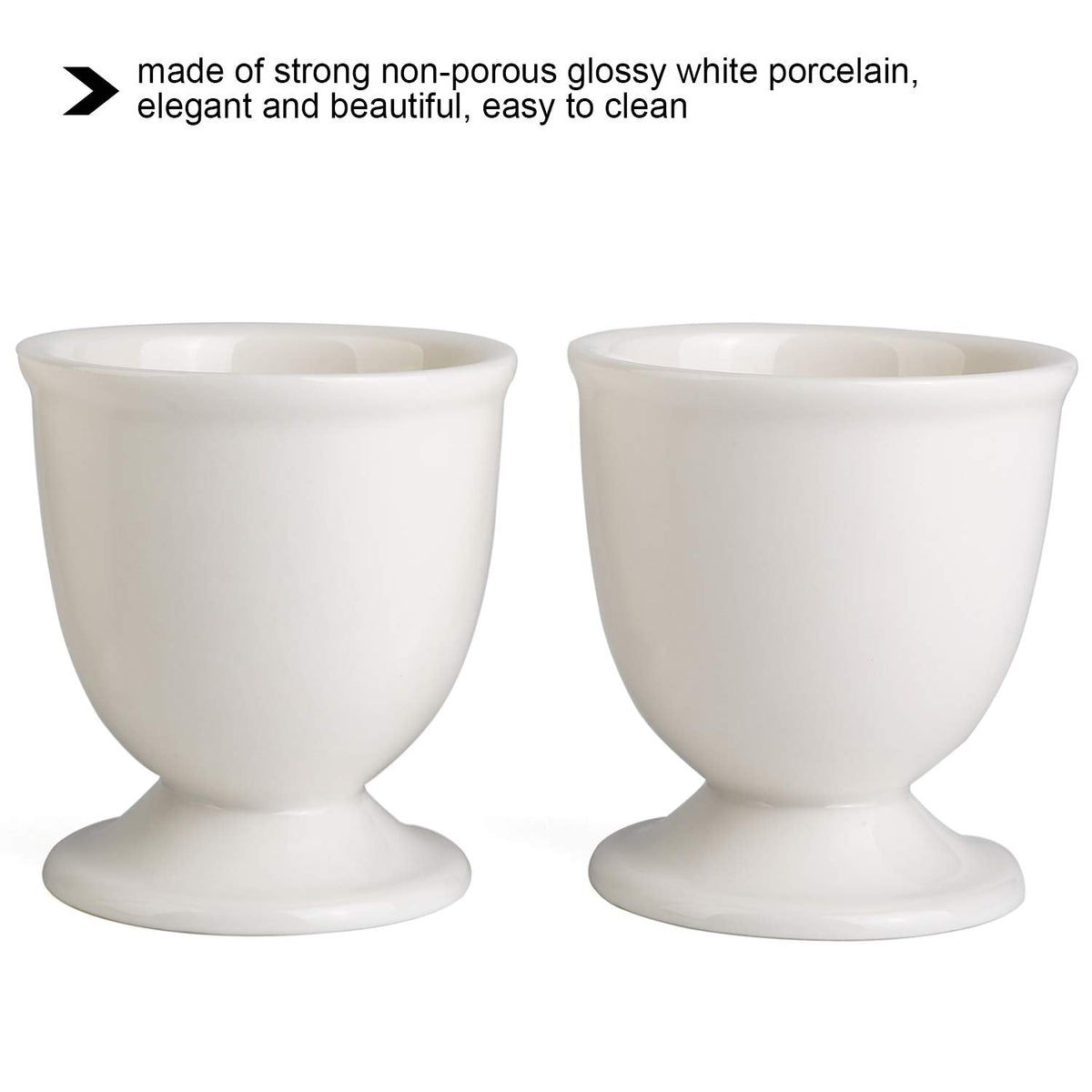 Egg Cracker Topper Set for Soft Hard Boiled Eggs Shell Removal Includes 1 Egg Cutter 4 Ceramic Egg Cups and 4 Spoons