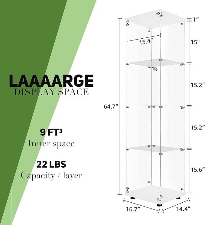 Beauty4U Glass Display Cabinet