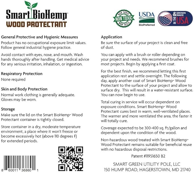 Plant-Powered 1-Quart Protectant, Protects Wood from Water & UV Rays,