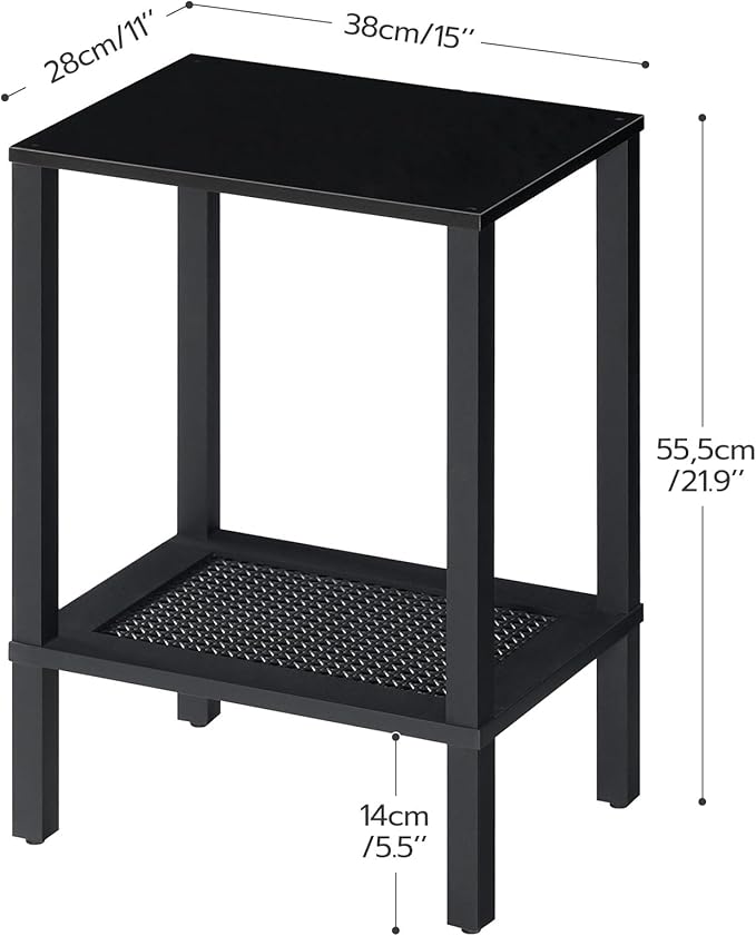 HOOBRO End Table, Small Side Table
